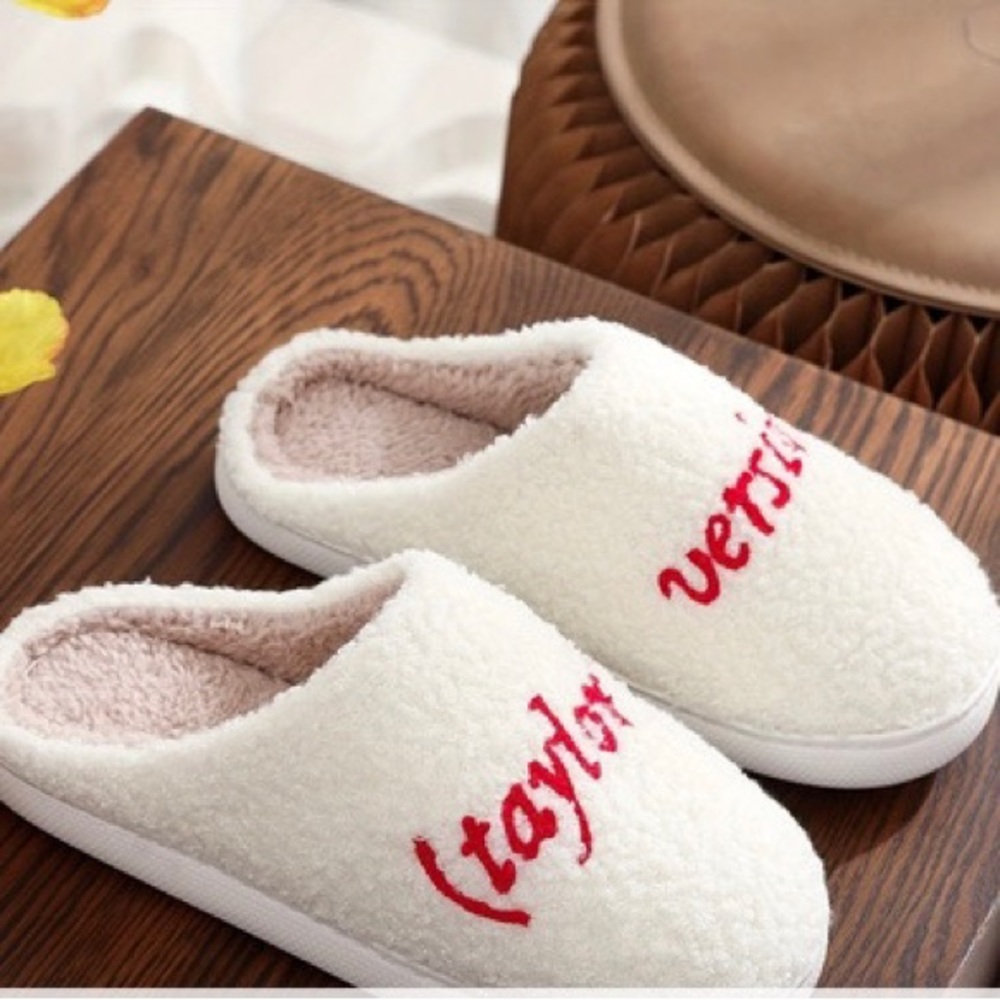 Taylor Version Warm Fuzzy Slippers